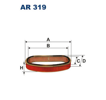 Vzduchový filtr FILTRON AR 319