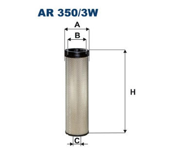 Filtr - sekundární vzduch FILTRON AR 350/3W