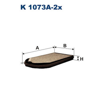 Filtr, vzduch v interiéru FILTRON K 1073A-2x