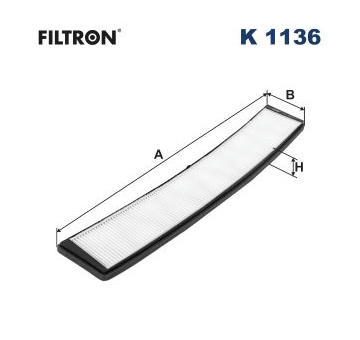 Filtr, vzduch v interiéru FILTRON K 1136