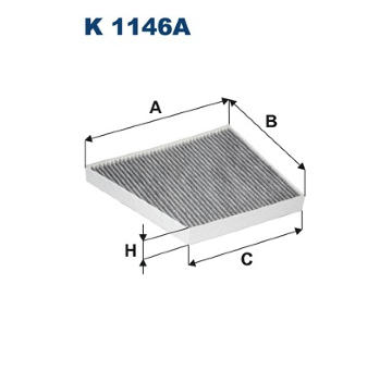 Filtr, vzduch v interiéru FILTRON K 1146A