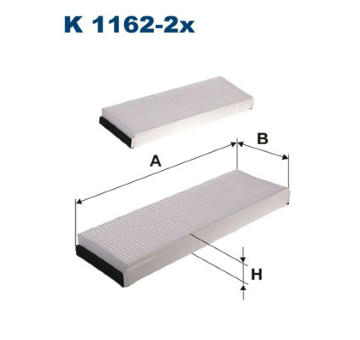 Filtr, vzduch v interiéru FILTRON K 1162-2x