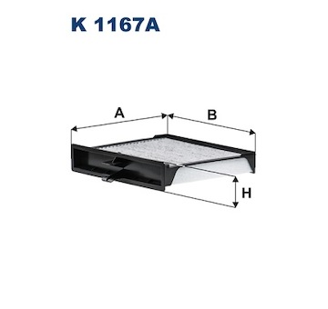 Filtr, vzduch v interiéru FILTRON K 1167A