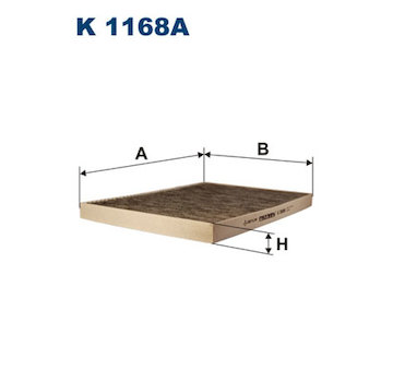 Filtr, vzduch v interiéru FILTRON K 1168A