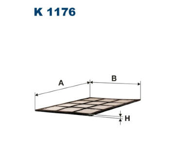 Filtr, vzduch v interiéru FILTRON K 1176