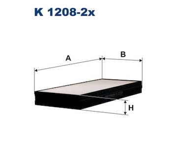 Filtr, vzduch v interiéru FILTRON K 1208-2x