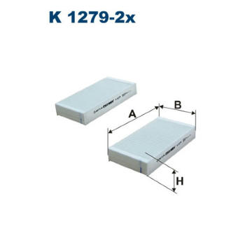 Filtr, vzduch v interiéru FILTRON K 1279-2x