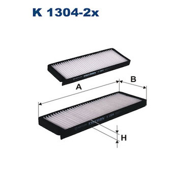 Filtr, vzduch v interiéru FILTRON K 1304-2x