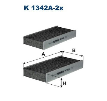 Filtr, vzduch v interiéru FILTRON K 1342A-2x