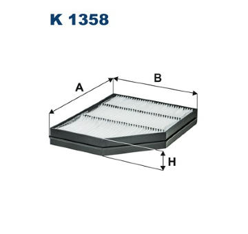 Filtr, vzduch v interiéru FILTRON K 1358