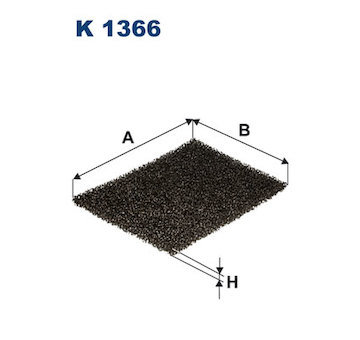 Filtr, vzduch v interiéru FILTRON K 1366