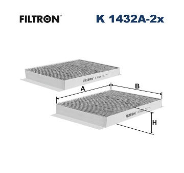 Filtr, vzduch v interiéru FILTRON K 1432A-2x