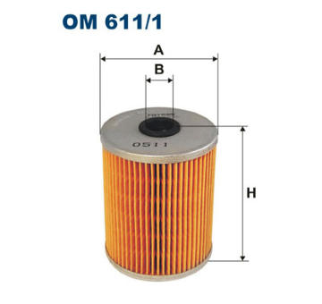 Filtr, pracovní hydraulika FILTRON OM 611/1