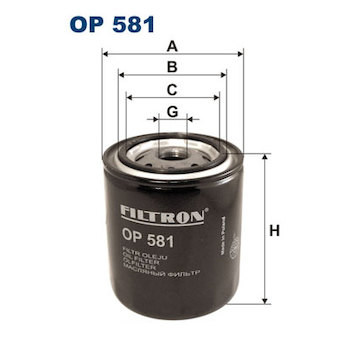 Filtr, pracovní hydraulika FILTRON OP 581