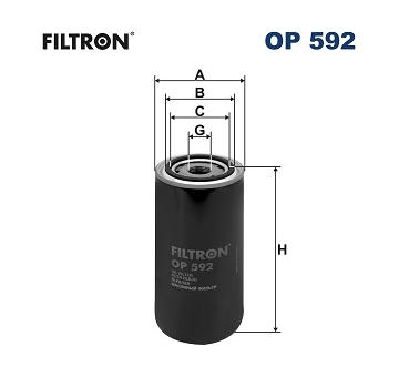 Filtr, pracovní hydraulika FILTRON OP 592