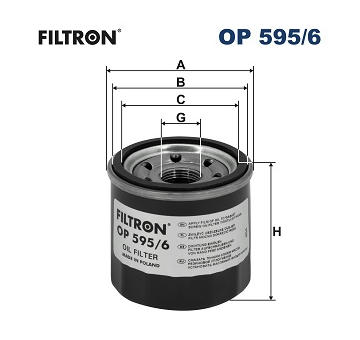 Olejový filtr FILTRON OP 595/6