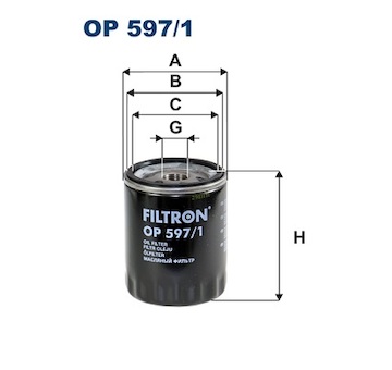 Olejový filtr FILTRON OP 597/1