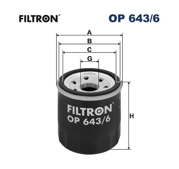 Olejový filtr FILTRON OP 643/6