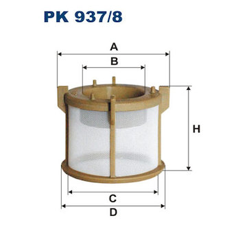 Palivový filtr FILTRON PK 937/8