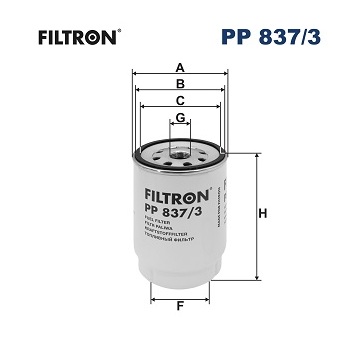 Palivový filtr FILTRON PP 837/3