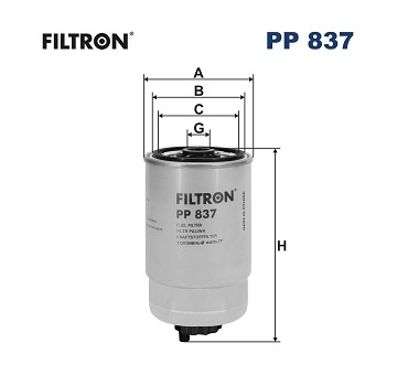 palivovy filtr FILTRON PP 837