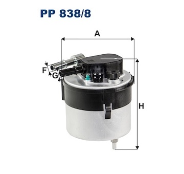 palivovy filtr FILTRON PP 838/8