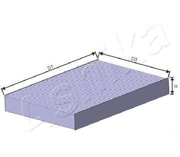 Filtr, vzduch v interiéru ASHIKA 21-NS-NS26