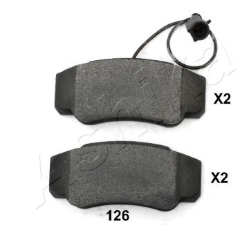 Sada brzdových destiček, kotoučová brzda ASHIKA 50-01-126