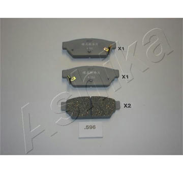 Sada brzdových destiček, kotoučová brzda ASHIKA 51-05-596