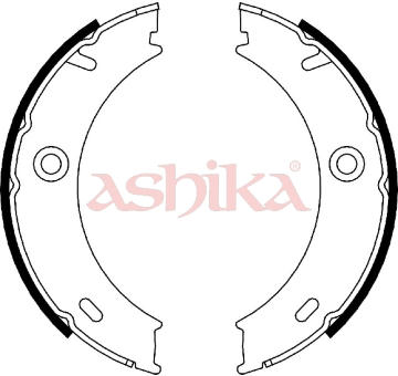 Sada brzdových čelistí ASHIKA 55-00-0503