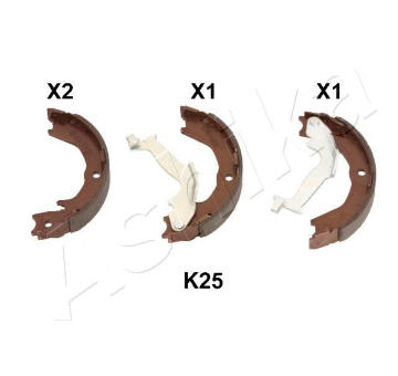 Sada brzdových čelistí ASHIKA 55-0K-K25