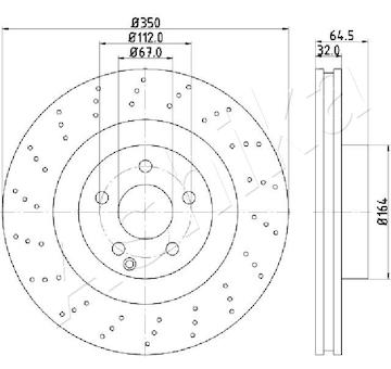 Brzdový kotouč ASHIKA 60-00-0543