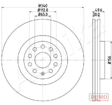 Brzdový kotouč ASHIKA 60-00-0907C