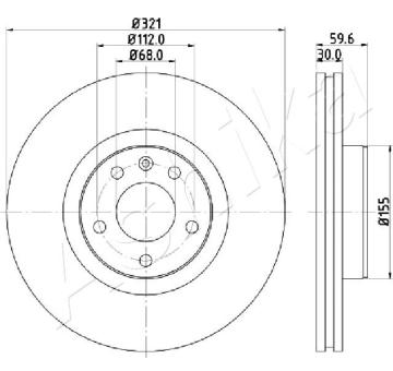 Brzdový kotouč ASHIKA 60-00-0926