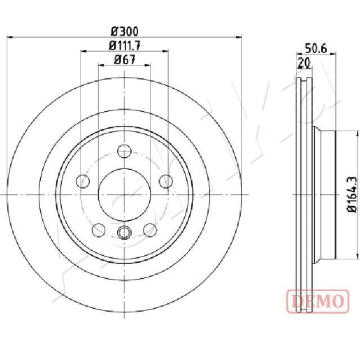 Brzdový kotouč ASHIKA 61-00-0106C