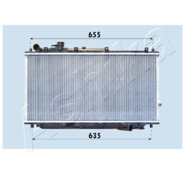 Chladič, chlazení motoru ASHIKA RDA333019