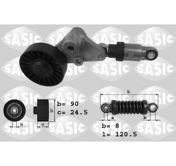 napinak, zebrovany klinovy remen SASIC 1626154