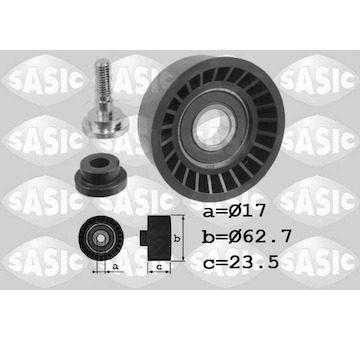 Vratná/vodicí kladka, ozubený řemen SASIC 1706037