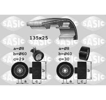 ozubení,sada rozvodového řemene SASIC 1750033