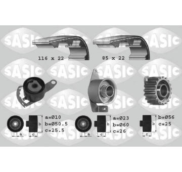 ozubení,sada rozvodového řemene SASIC 1756012