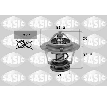 Termostat, chladivo SASIC 3306041