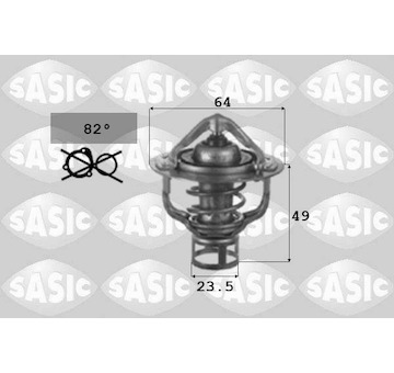 Termostat, chladivo SASIC 3306044