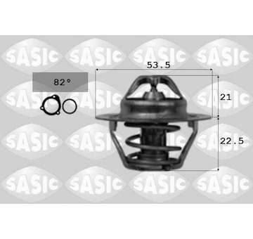 Termostat, chladivo SASIC 3371301