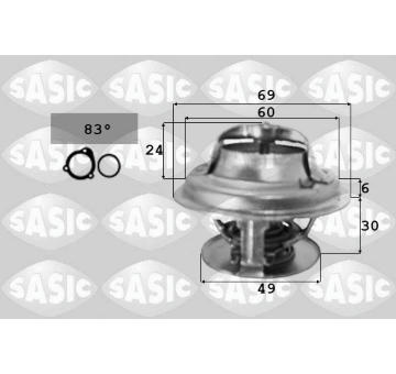 Termostat, chladivo SASIC 3371341