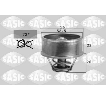 Termostat, chladivo SASIC 3371401