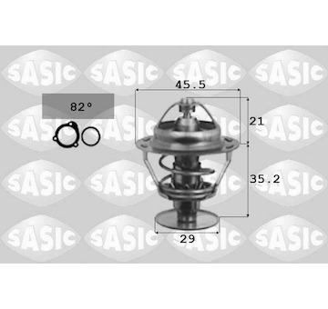 Termostat, chladivo SASIC 3371541