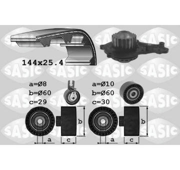 Vodni pumpa + sada ozubeneho remene SASIC 3900009