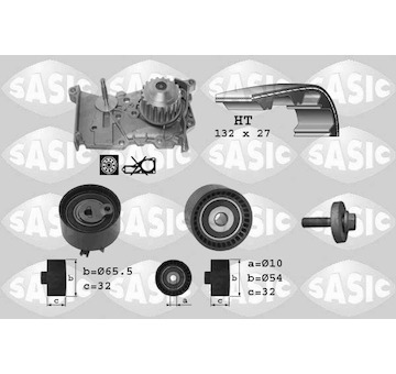 Vodní pumpa + sada ozubeného řemene SASIC 3904012