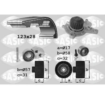 Vodní pumpa + sada ozubeného řemene SASIC 3906039
