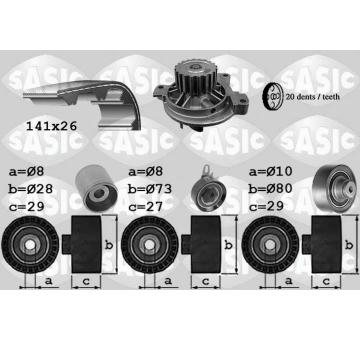 Vodní pumpa + sada ozubeného řemene SASIC 3906059